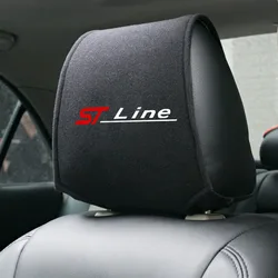 Auto Driver Head Cushion Dust Cover Headrest Cover for Ford ST-line Focus 2 3 Mondeo Ecosport Kuga Mk4 Fiesta Mk3  Accessories