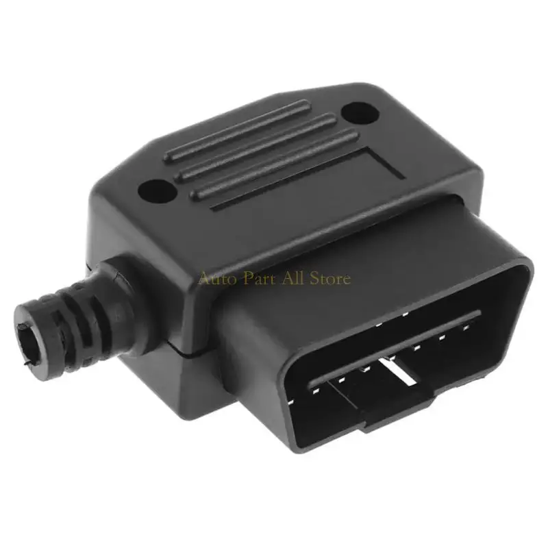

J0MA 16 Pin OBD2 Port Adapter Automotive Diagnostic Tool Universal Shock Resistant Plastic for Signal Stability