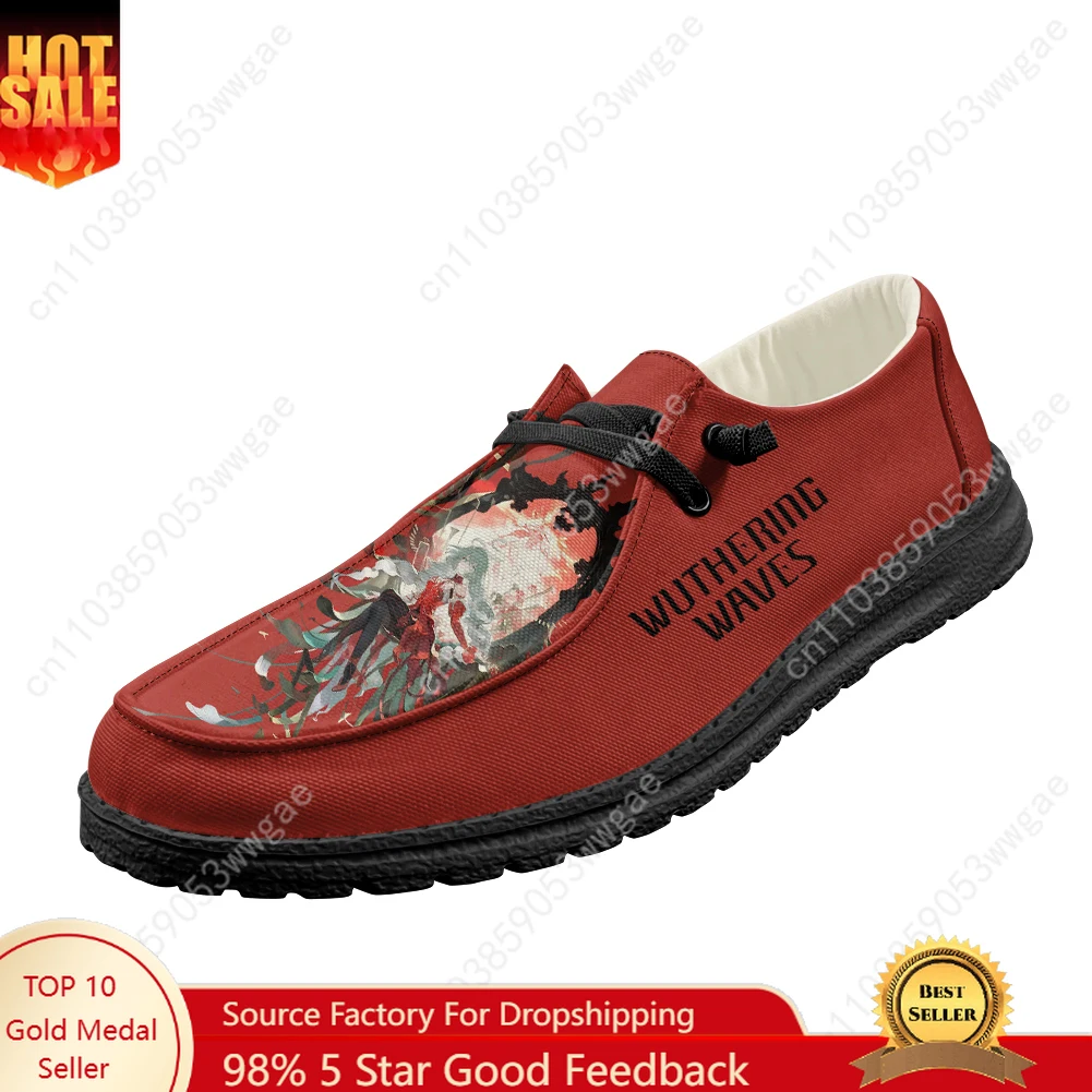 

Wuthering Waves Casual Shoes Mens Womens Breathable Flat Footwear Casual Indoor Outdoor Lightweight Shoe Customized Couple Shoes