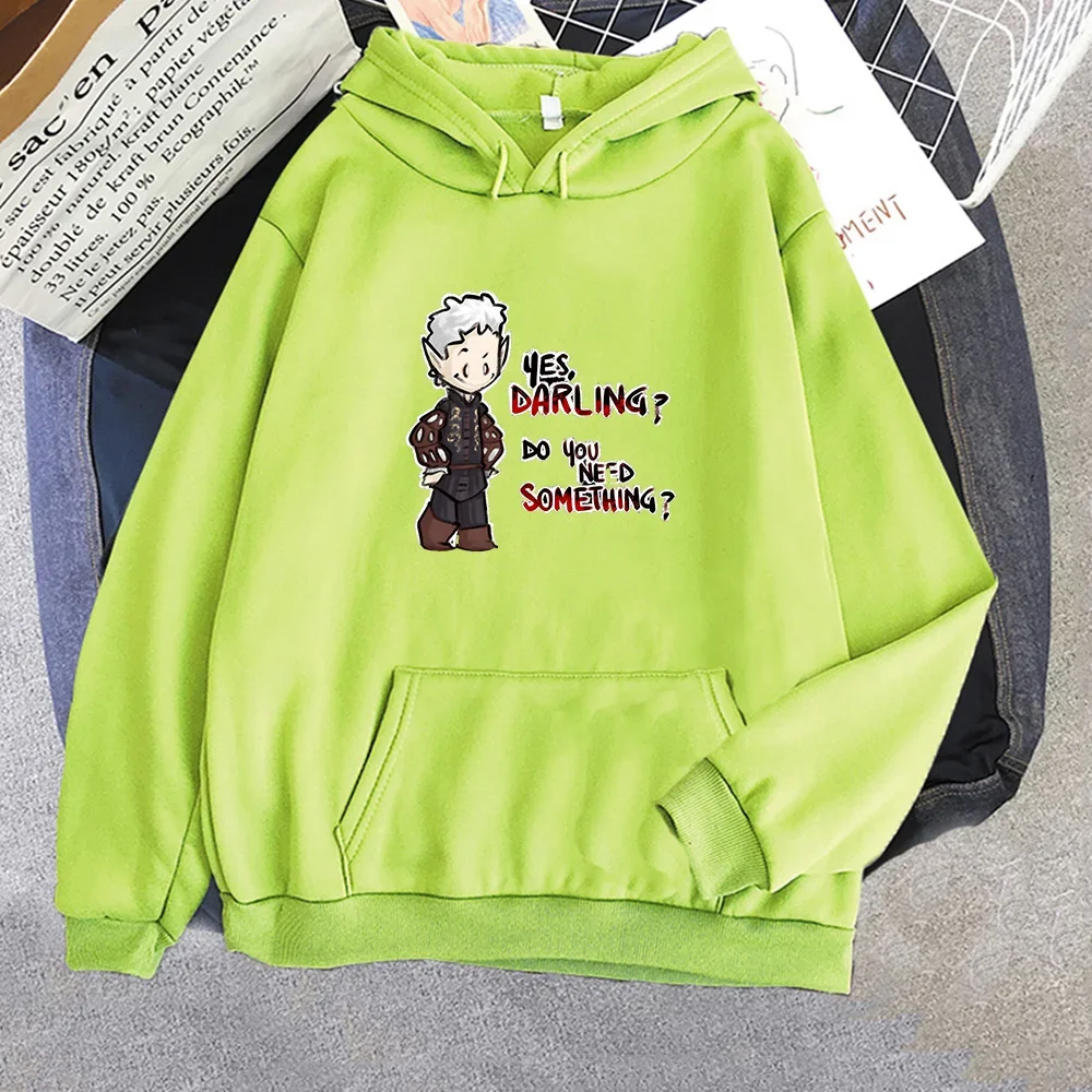 Baldurs Gate 3 Cartoon Grafische Sweatshirts Hot Game Character Print Kleding Populaire Anime Hoodie Crewneck voor Heren Truien