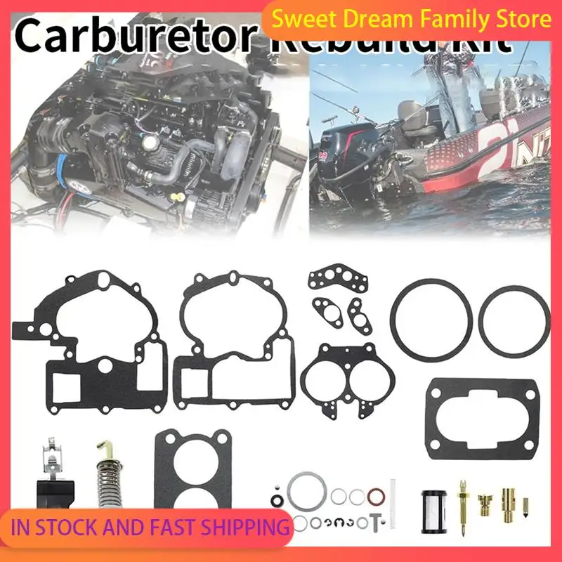 

SDFC-Boat Engine Carburetor Repair Rebuild Kit Fit For Mercruiser Mercury Marine 3.0L 4.3L 5.0L 5.7L 3302-804844002 1389-9562A1