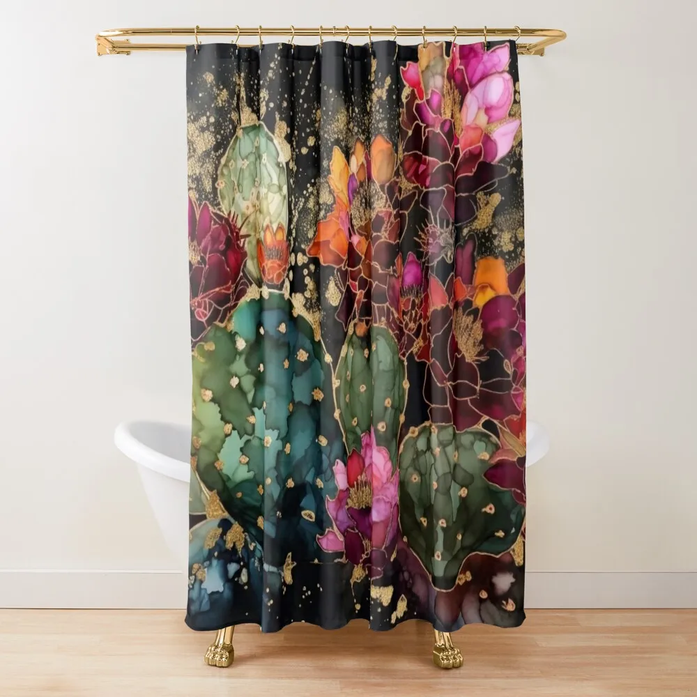 

Cactus Garden II Shower Curtain Bathroom Deco Shower For Bathroom Waterproof Shower And Anti-Mold Curtain