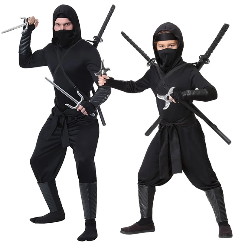 

Hot Adults Sell Ninja Cosplay Costumes Boy Spy Sets Halloween Christmas Party Clothes Ninjas Superhero Streetwear Suits