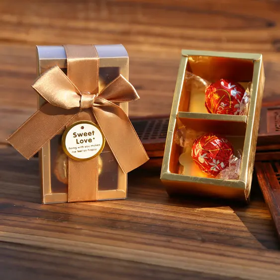 20/50pcs Wedding Favors and Gifts Baby Shower Paper Candy Box Ferrero Rocher Boxes Wedding Favors Sweet Gifts Bags Supplies