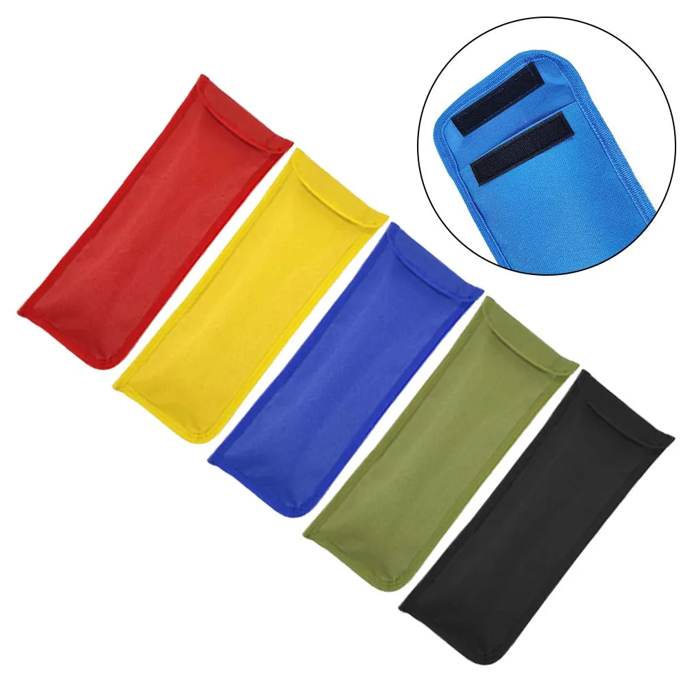 5pcs Tent Peg Bag For Hiking Oxford Cloth Camping Tent Stakes Sleeve Tent Peg Storage Bag Household Travel Spare Parts