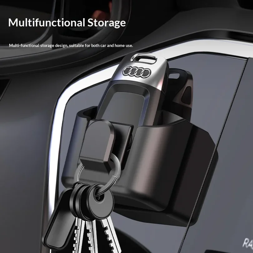 

Car Key Storage Box Storage Box for Vehicle Supplies Dashboard Central Control Console Highspeed Toll Card Storage Box Card Slot
