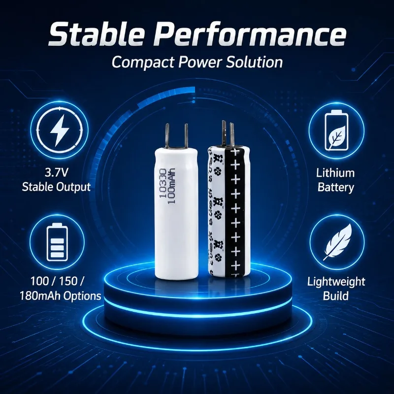 10300 180MAH Lithium Battery Body Fat Electric Toothbrush Water Dispenser Emergency Light Mini Shaver Rechargeable Battery