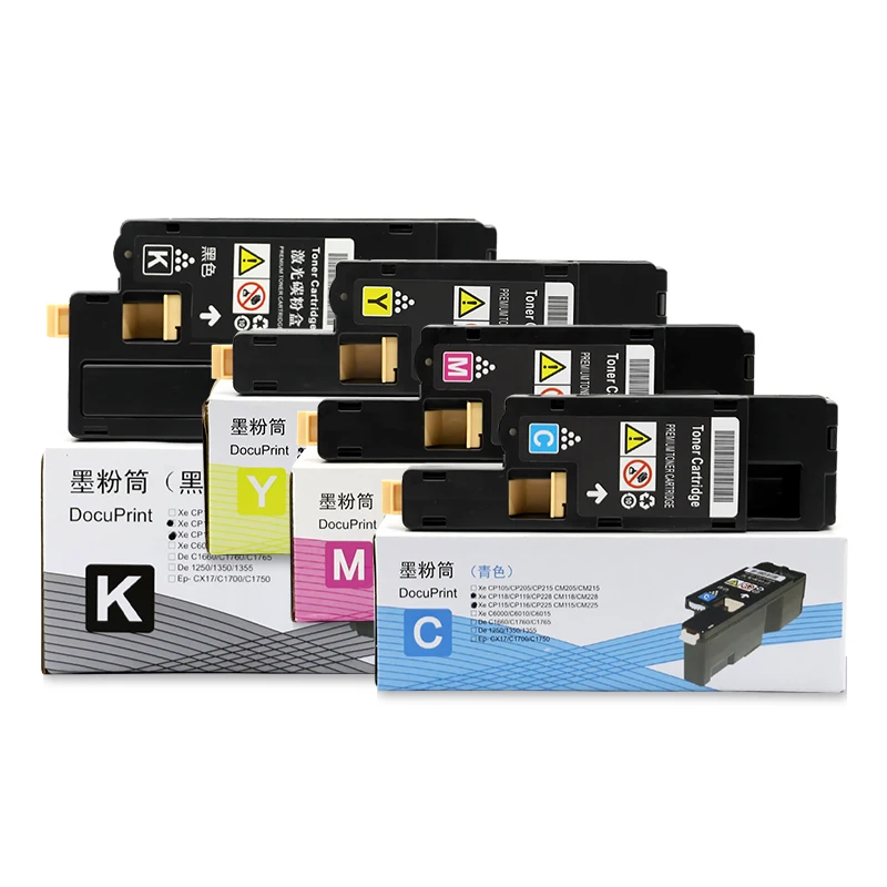 4pcs Compatible Toner Cartridge for Fuji Xerox CP105B CP205 CM205B CM205FW CM205F CP215W CM215B CM215FW CM215F Laser Printers