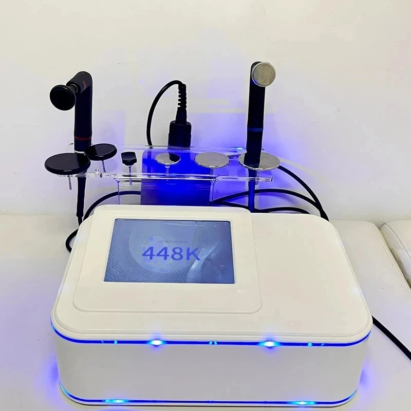 448khz Indiba RET CET Tecar Therapy ความถี่วิทยุกายภาพบําบัด Ablation ลดน้ําหนัก Capacitive ไฟฟ้า Transfer RF เครื่อง