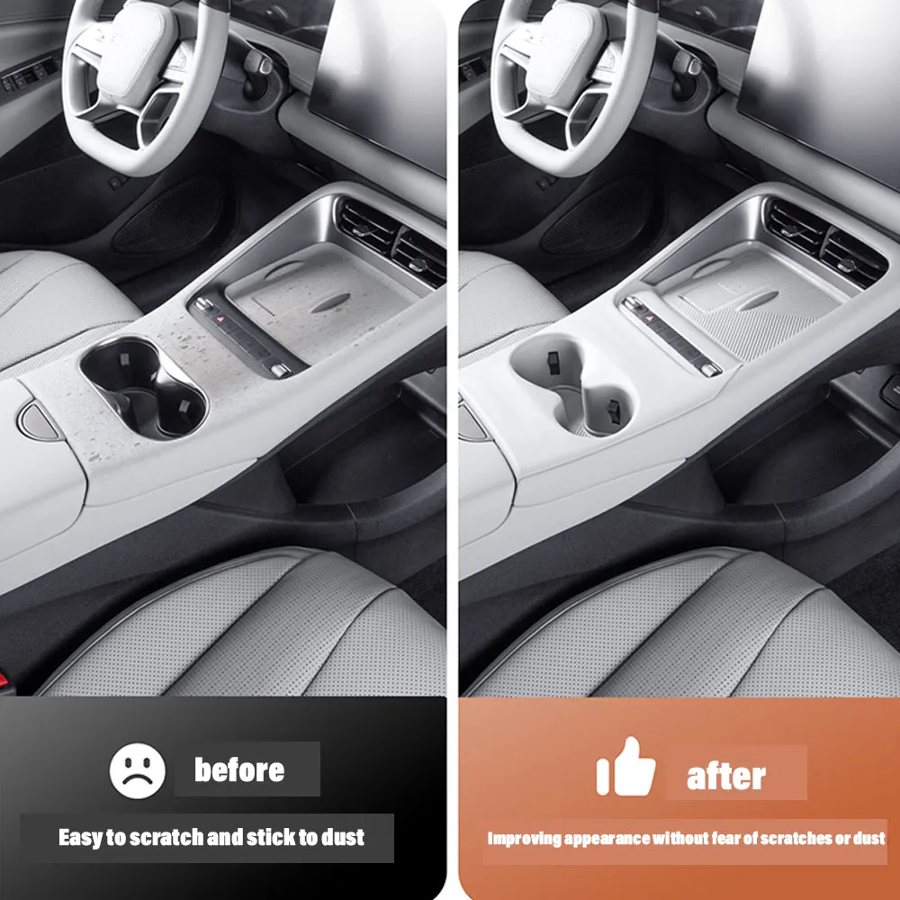 For BYD Sea Lion 06 DMI/EV Central Control Silicone Pad Wireless Charging Pad Water Cup Protection Cover Interior Supplies