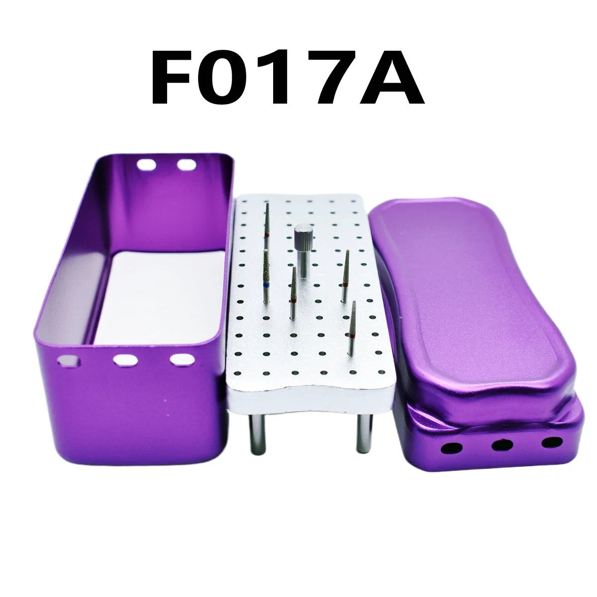 

72 Holes Box Diamond Burs Holder FG High Speed Root Canal Files Organizer Holder