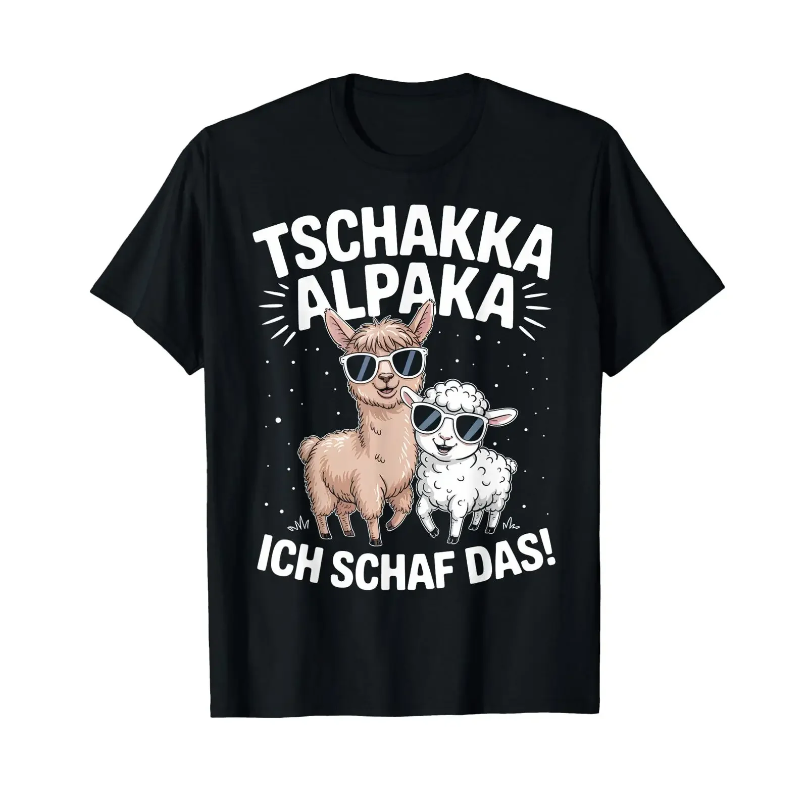 Funny motivational saying Tschakka Alpaca sheep gift llama t shirt vintage Washed designer clothes graphic homme streetwear