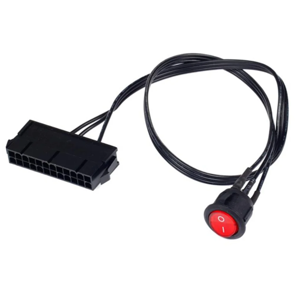 سلك صفيح نحاسي ATX PSU ، مزود طاقة PC ، جهاز اختبار المبتدئين ، مفتاح تشغيل وإيقاف التشغيل ، كابل أنثوي ، 24 دبوس ، 50 ، 2