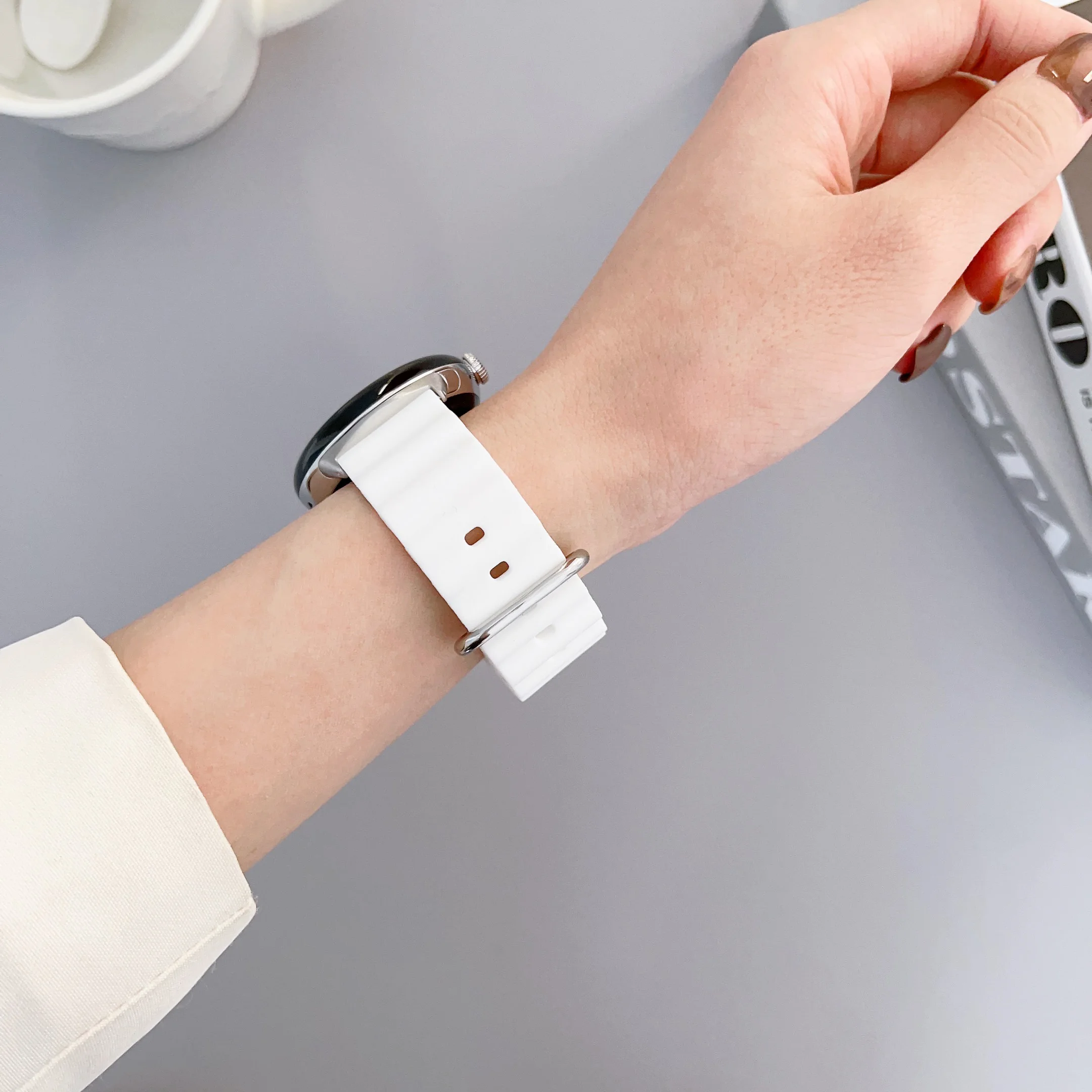 Morski silikonowy pasek do zegarka dla Google Pixel Watch 1/2/3 41mm 45mm pasek sportowy Smartwatch bransoletka na nadgarstek Correa akcesoria