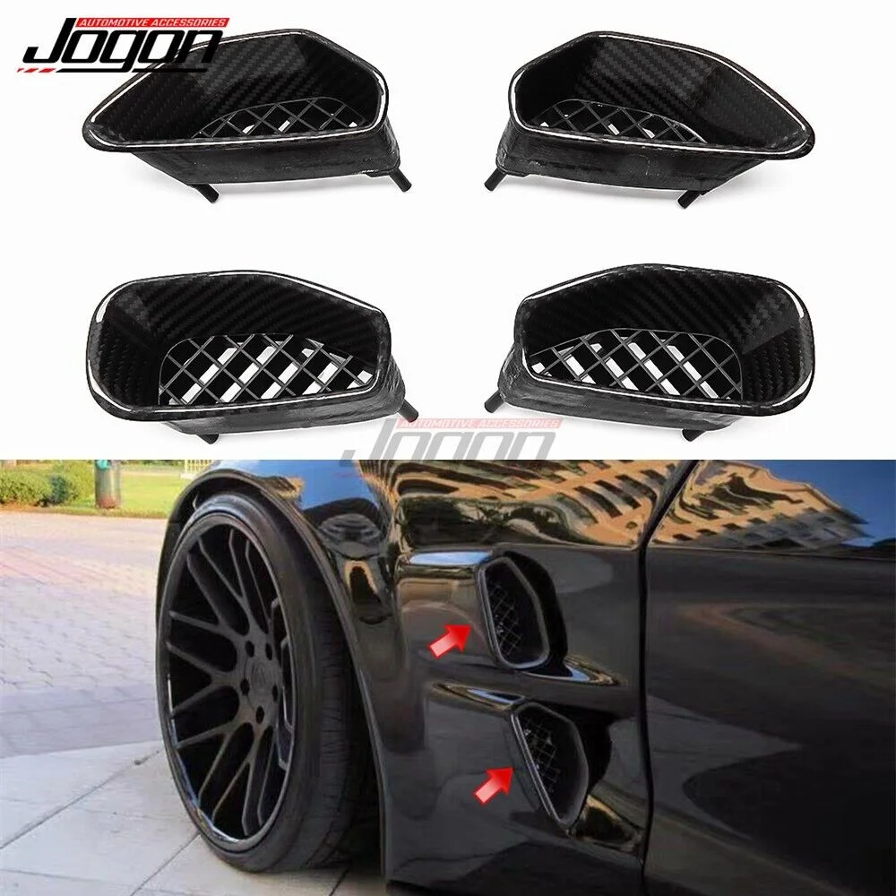 

Replacement For Corvette C6 ZR1 Hatchback 2005-2013 Real Carbon Fiber Outlet Side Fender Air Vent Cover Trim Car Accessories