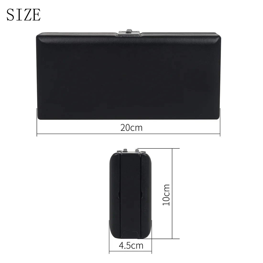 PU Leather Double Layer Oboe Reed Case 20-Slot Reed Organizer Box with Secure Snap Closure for Wind Instrument Accessories