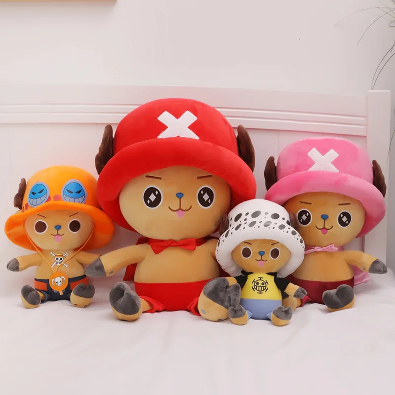 Figura de Anime de una pieza, muñeco de peluche de Tony Chopper de 35cm, 4 estilos, decoración de dormitorio para niños, regalo de Navidad