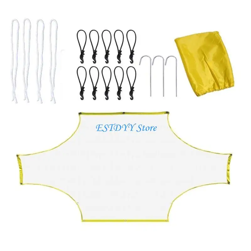 G6DE SOCCER SHECKER Sasaran Net Football Training Net Portable Soccer Net Soccer Target Lembar Peralatan Pelatihan Penilaian