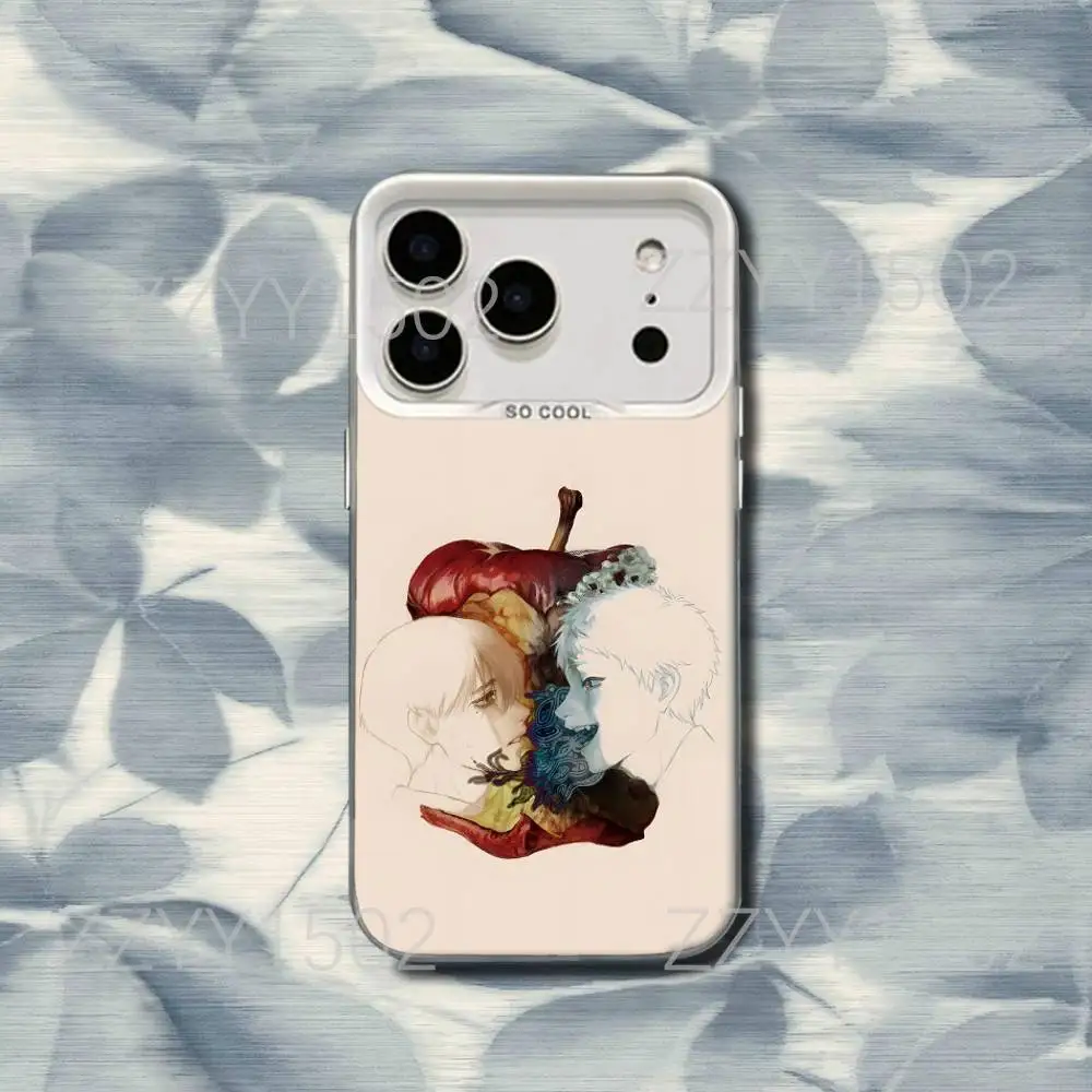 حافظة هاتف صيفية H-Hikaru D-Died لهاتف iPhone 17,16,15,14,13,12,X,8,Pro,Max,Plus,SE4,Air, Mini White IMD HD Matte