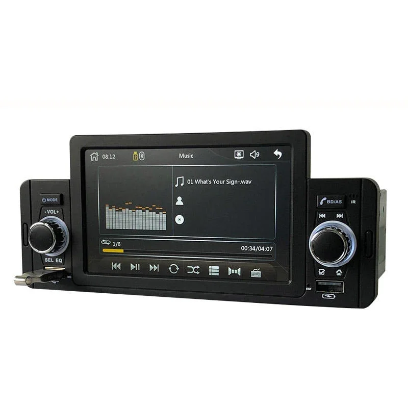 

Car Radio BT MP5 Player 1 Din IPS Screen Autoradio Stereo FM Radios Charging