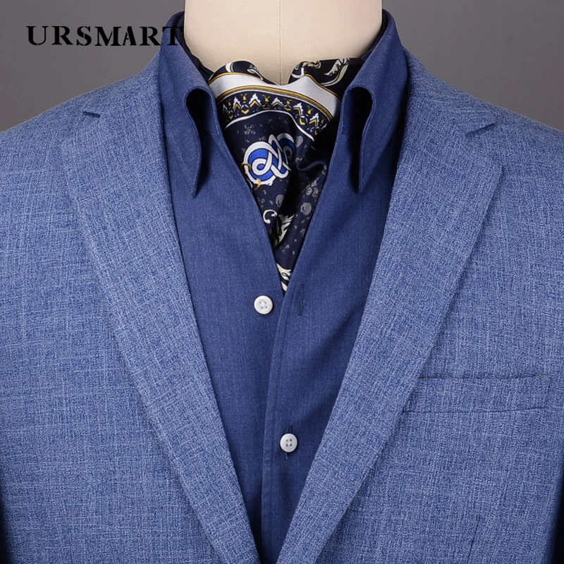 

High quality Long sleeve men's casual shirt a piece of custom collar fashion lux men's shirt
