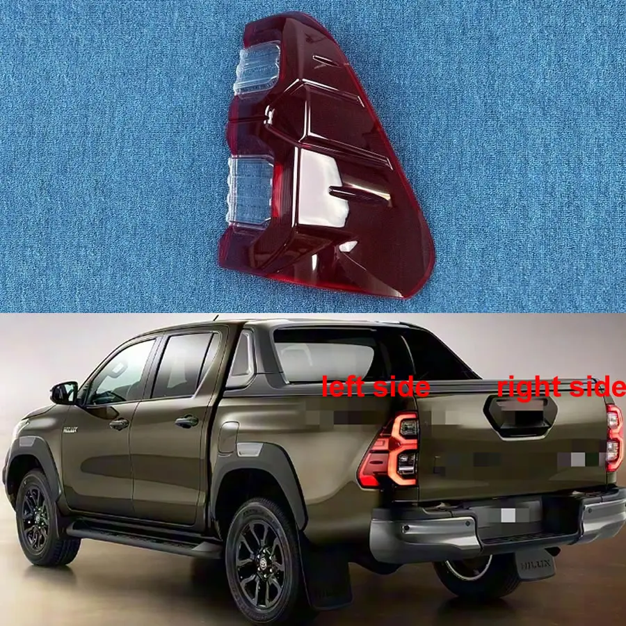 

Для Toyota Hilux 2020 2021 2022 2023 2024, сменная крышка заднего фонаря, корпус заднего стоп-сигнала, маска из плексигласа