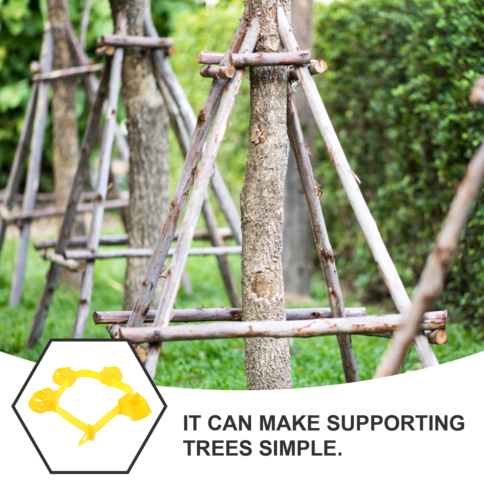

1 set Tree Support Fixator 80cm Strap 5cm Cups Plant Staking Ties Leaning Tree Branch Support Straps Garden Scaffold