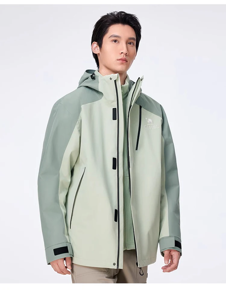 GOLDEN CAMEL Outdoor Hiking Jackets for Men Three-in-One Waterproof Fleece Jacket Women Windbreakers Warm 2024 Star Same Style