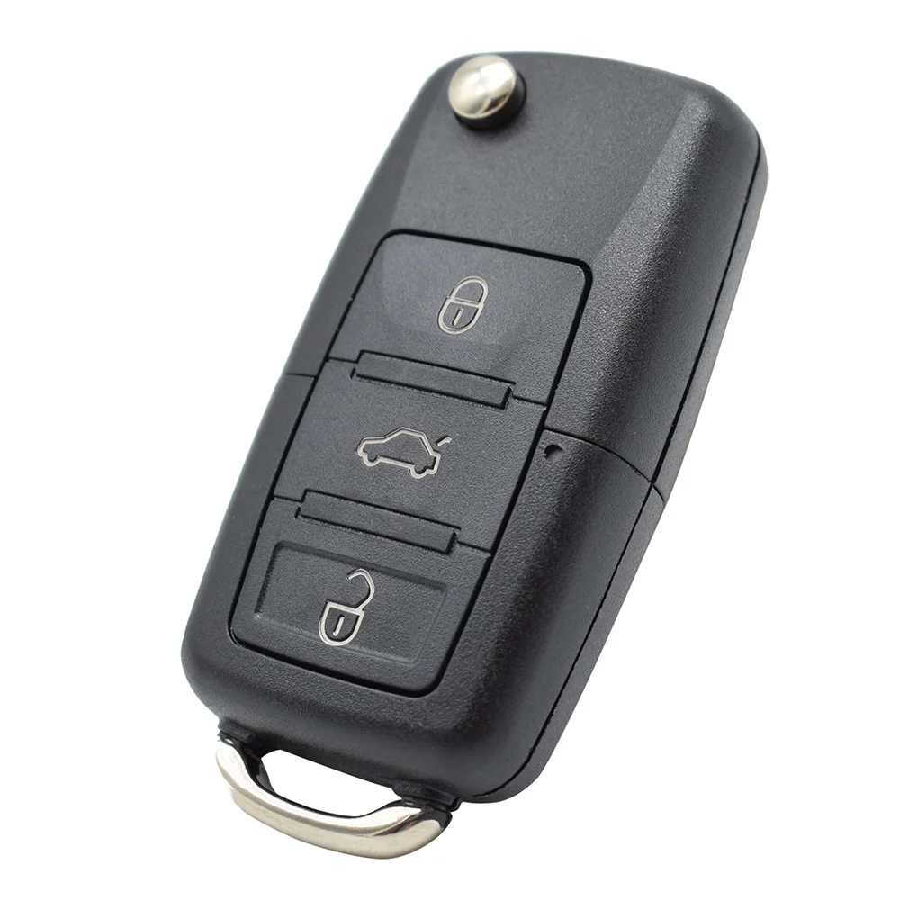 3 Button Key Shell For VW Golf MK6 Polo Bora Beetle Tiguan Passat Caddy Jetta Scirocco Remote Fob Case Cover No Blade 2011 2012