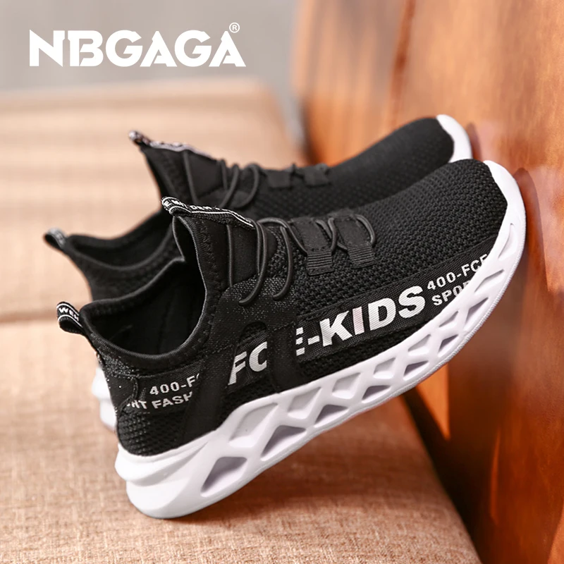 Zapatillas deportivas antideslizantes para niños y niñas, zapatos de malla de aire para exteriores, baloncesto, tenis, deportes, escuela, informal,