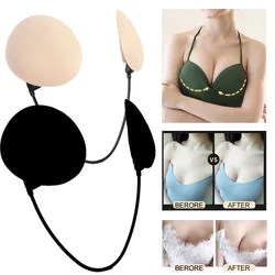 Summer Thin Gather Nipple Patch Underwear Accessories Deep Plunge Bra Kit Push-up Frontless Bra Backless Strapless Bra for dress