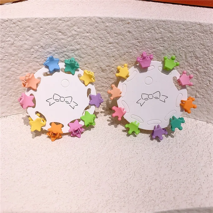 

10 Pcs Baby Hair Claws Set Mini Flower Star Clips Non-Slip Soft Claw for Toddler Girls Hair Accessories Gift Package
