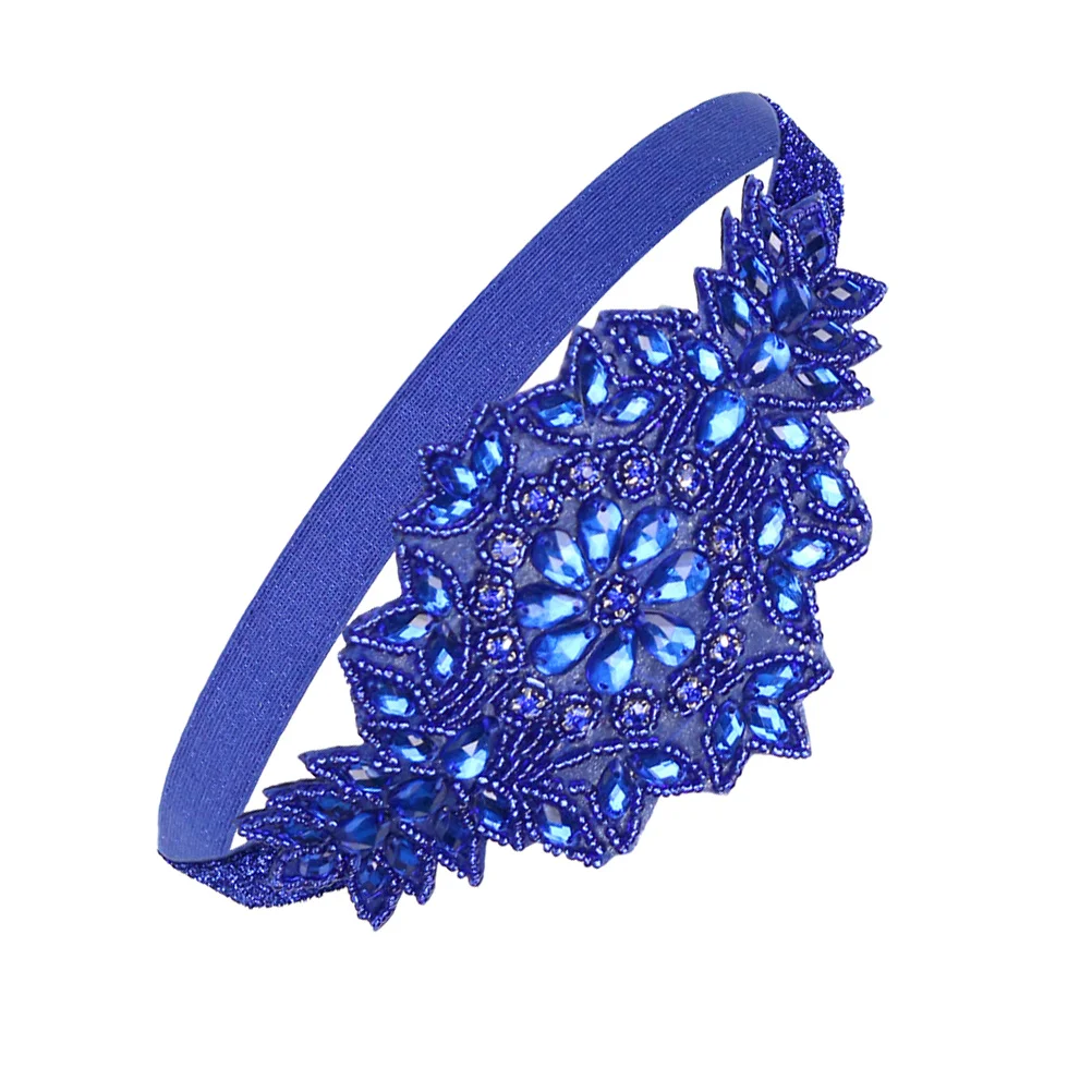 

Vintage Rhinestone Flapper Headband Elegant Lightweight Hair Accessory Party Fascinator Headpiece Dress Decor Water Drill