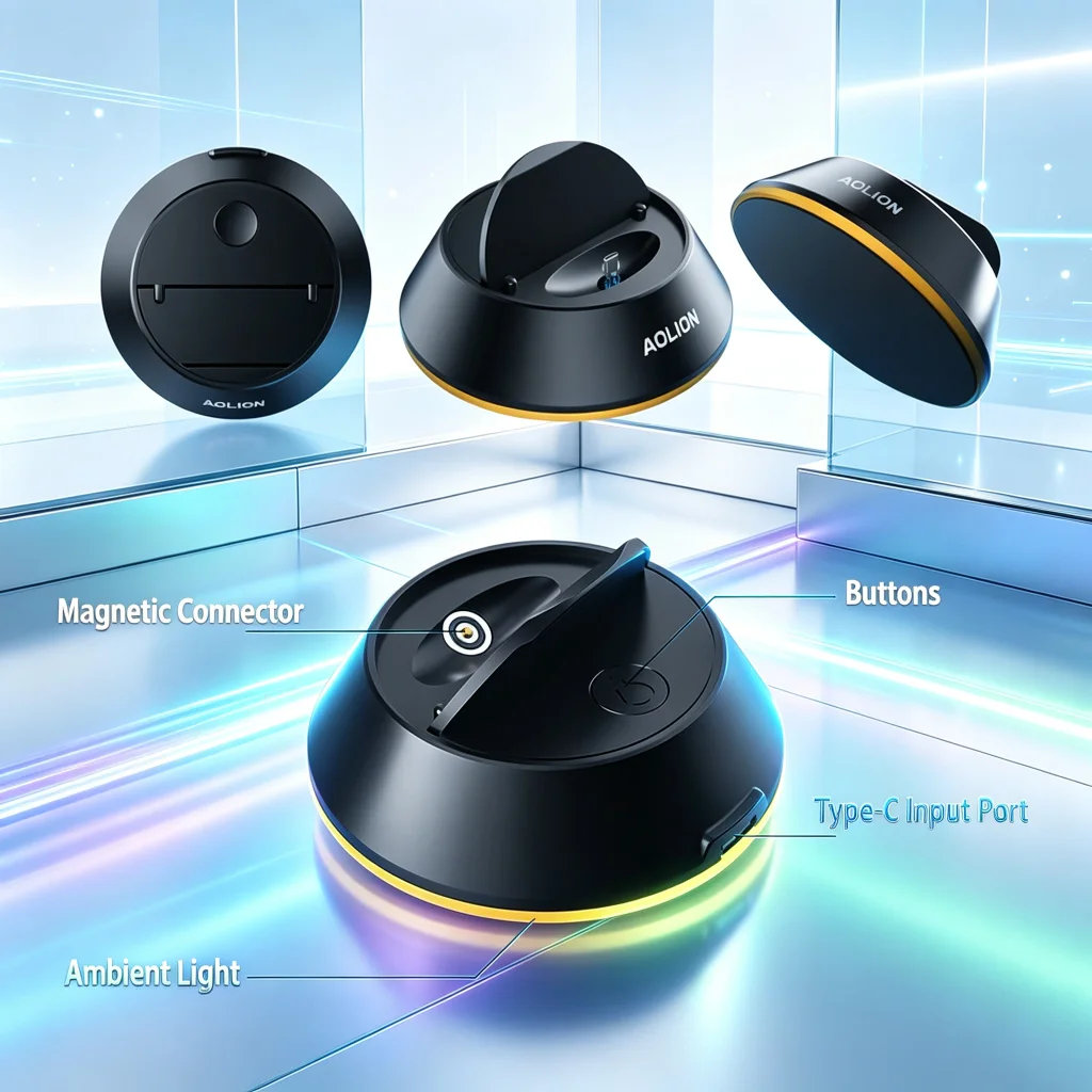 For Pokémon GO Plus+ Sleep Mode Charger Magnetic Docking Station For Nintendo Switch Pokémon Ball Charging Stand