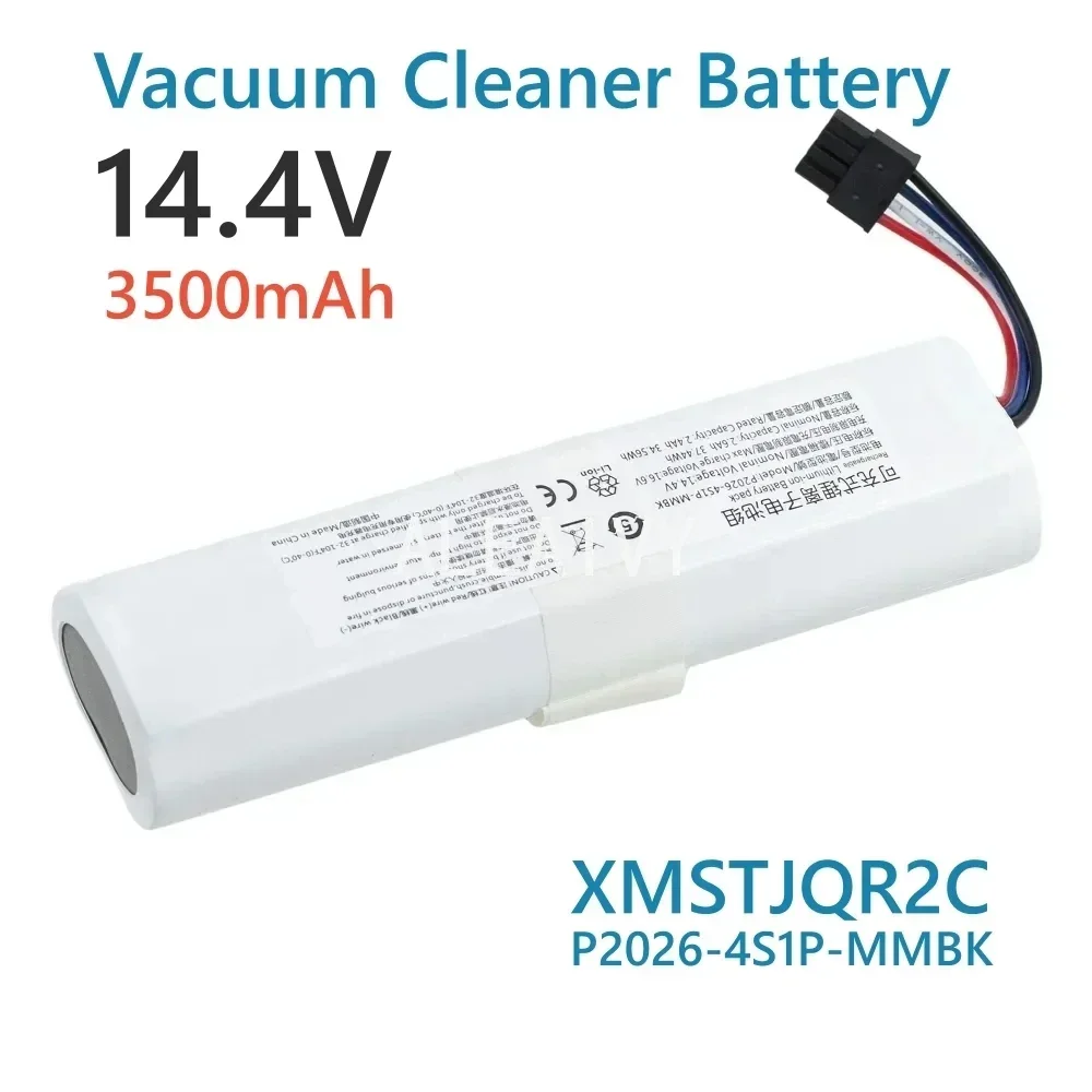 14.4 فولت بطارية ليثيوم أيون P2026-4S1P-MMBK ل Xiaomi Mijia 2C روبوت فراغ ممسحة XMSTJQR2C مكتشف RLS3 منظف الليزر استبدال جزء