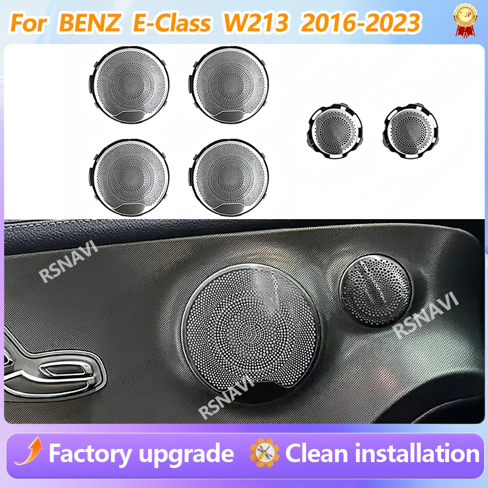 Für Benz C-Klasse W213 E-Coupe W238 2016-2023 64 Farben Neue Lautsprecherabdeckung Ambientebeleuchtung Autotür-Horn Dekorative Auto-Accessoires