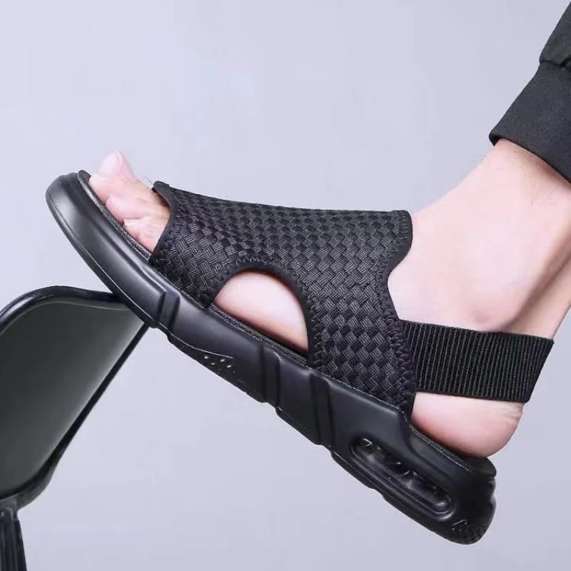 Mens Shoes Outdoor Breathable Comfort Slip on Plus Size Open Shoes Casual Men Sandals Summer Shoes Sandal Sandalias