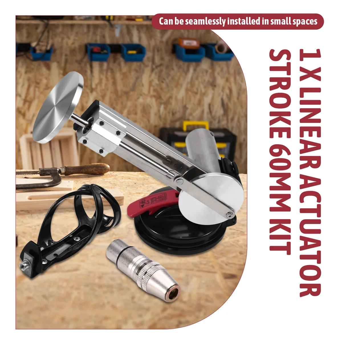 ABNJ المحرك الخطي السكتة الدماغية 60 مللي متر المحرك الترددية محرك صغير صغير تلسكوبي الخطي المحرك مع شفط كأس الاتحاد الأوروبي التوصيل