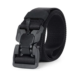 Tactical Belt Magnetic Buckle Quick Release Elastic Belt Casual Nylon Tooling Training Belt Men Trousers Belt