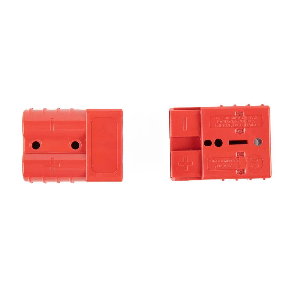 Silver Plated Copper Battery Connector 1 Pair For 50A or 120A 600V Rated with PPO Insulation and 20C to 105C Operation