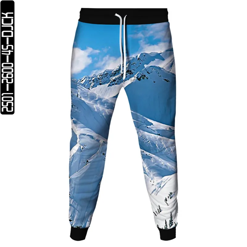 Viser de survêtement décontractés College en 3D pour femmes, paysage naturel, montagne, arbre, galAct, pêche, statue de pages, fjMen, pantalons de jogging de fête