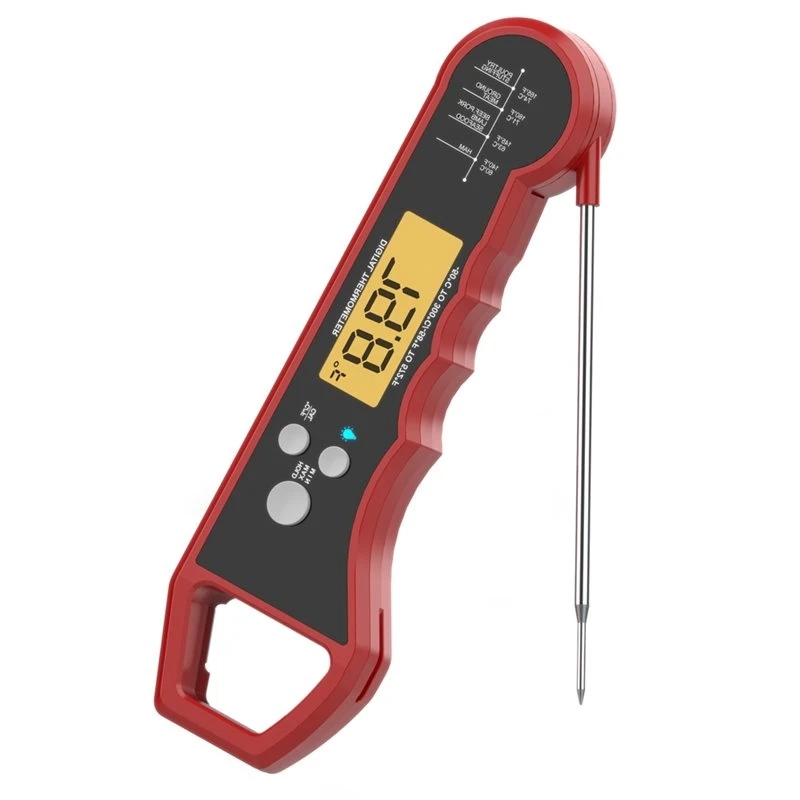 T21C Digital Food Thermometer Fast Precise Calibration Waterproof With Backlight Magnet For BBQ Grill Smoker Kitchen Steak Probe