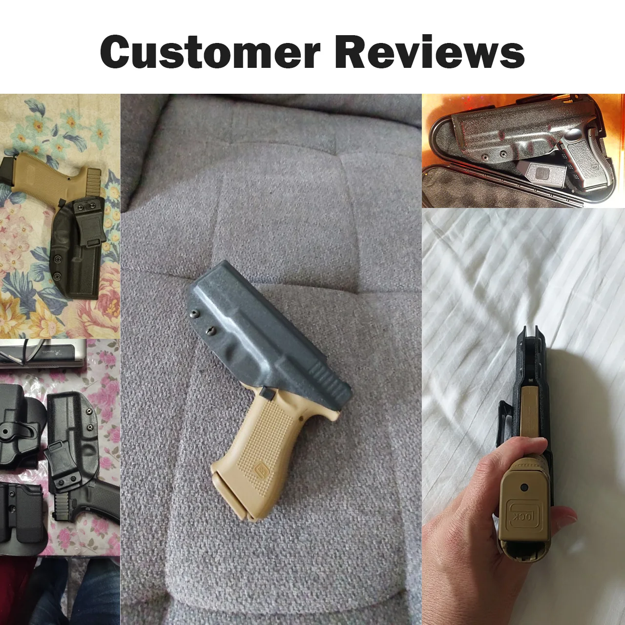 Fondina Kydex nascosta per il trasporto interno della cintura Fondina per pistola IWB per G17 G22 G31 Custodia per pistola da caccia Beltclip