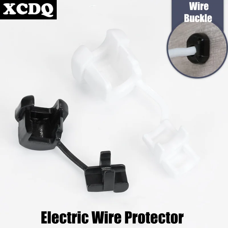20/50/100pcs Snap-on Nylon Cable Protector Clips Buckle Protection Wire Sleeve Chassis Electric Wire Fixing Plastic Card Grommet