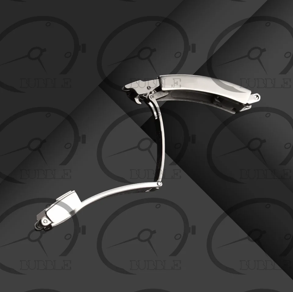 Chiusura a scorrimento con fibbia pieghevole in acciaio inossidabile da 16MM adatta per submariner di ruolo Oysterflex Daytona GMT cinturino per cinturino chiusura di distribuzione