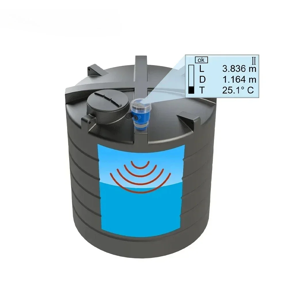 90v To 260v AC DC Current 20 Meters IP68 0.3%FS Ultrasonic Level Sensor For Sewer Sewage
