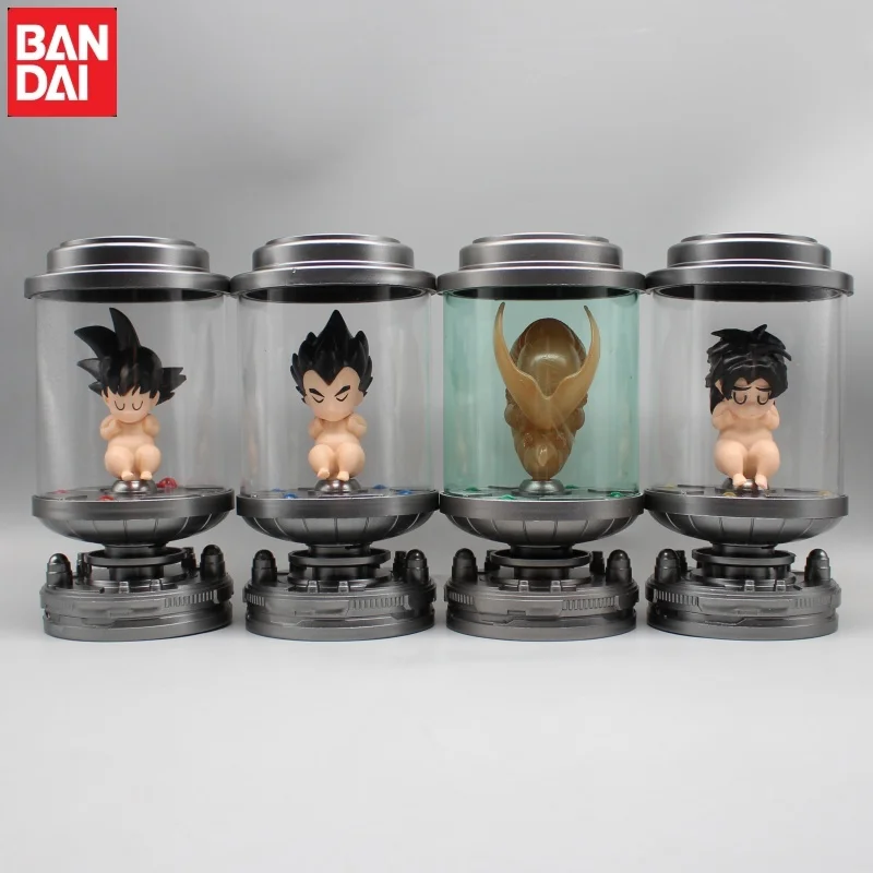 Figura de acción de Dragon Ball Z de 18cm, figuras de acción de Petri, platos, Goku, Vegeta, Brolly, estatua luminosa, decoración de escritorio, modelo de juguete, regalo