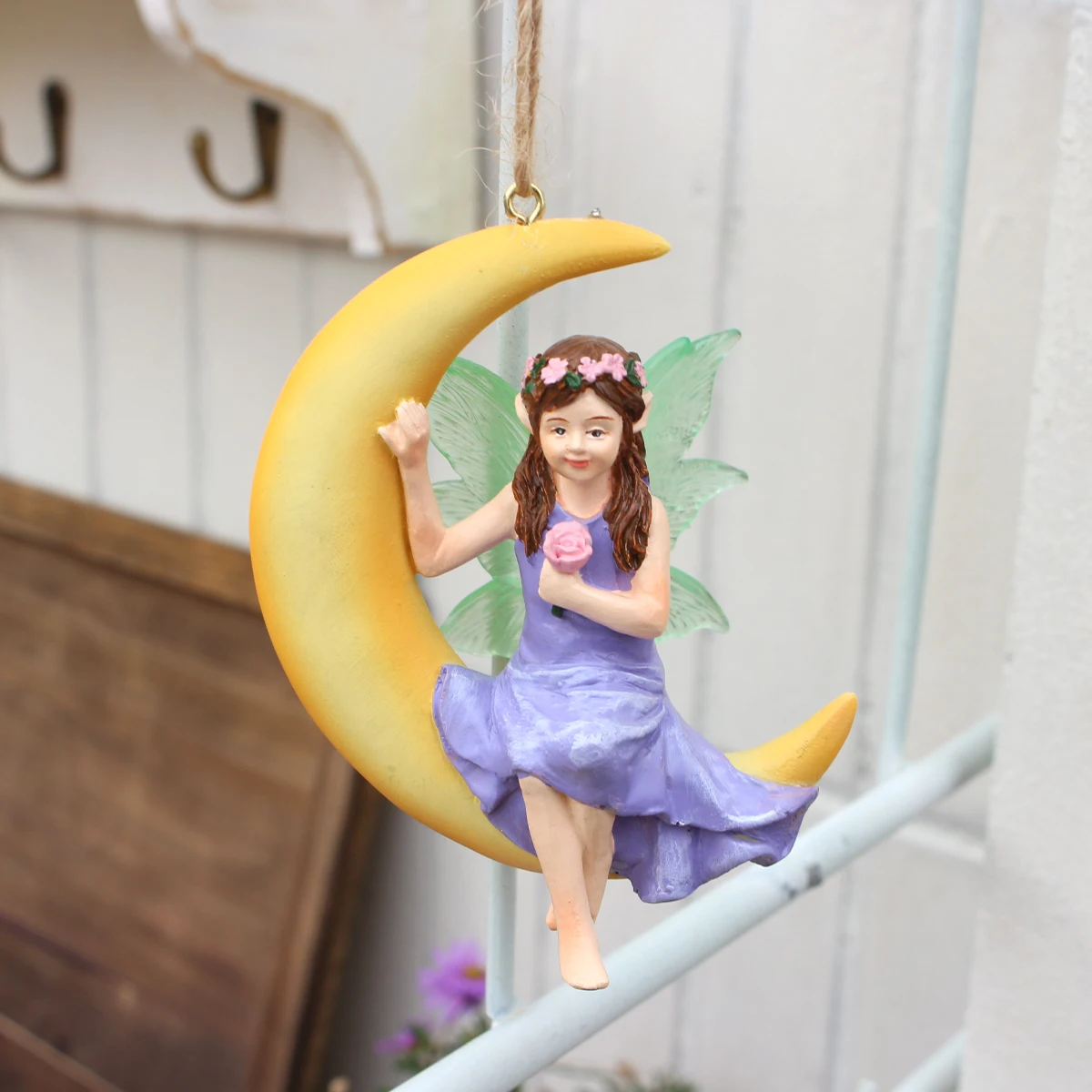 1pcs Pure Love, Moon Fairy, Valentine\'s Day Gift, Family Gift, Spring Garden Decoration Pendant, Handmade Resin Crafts