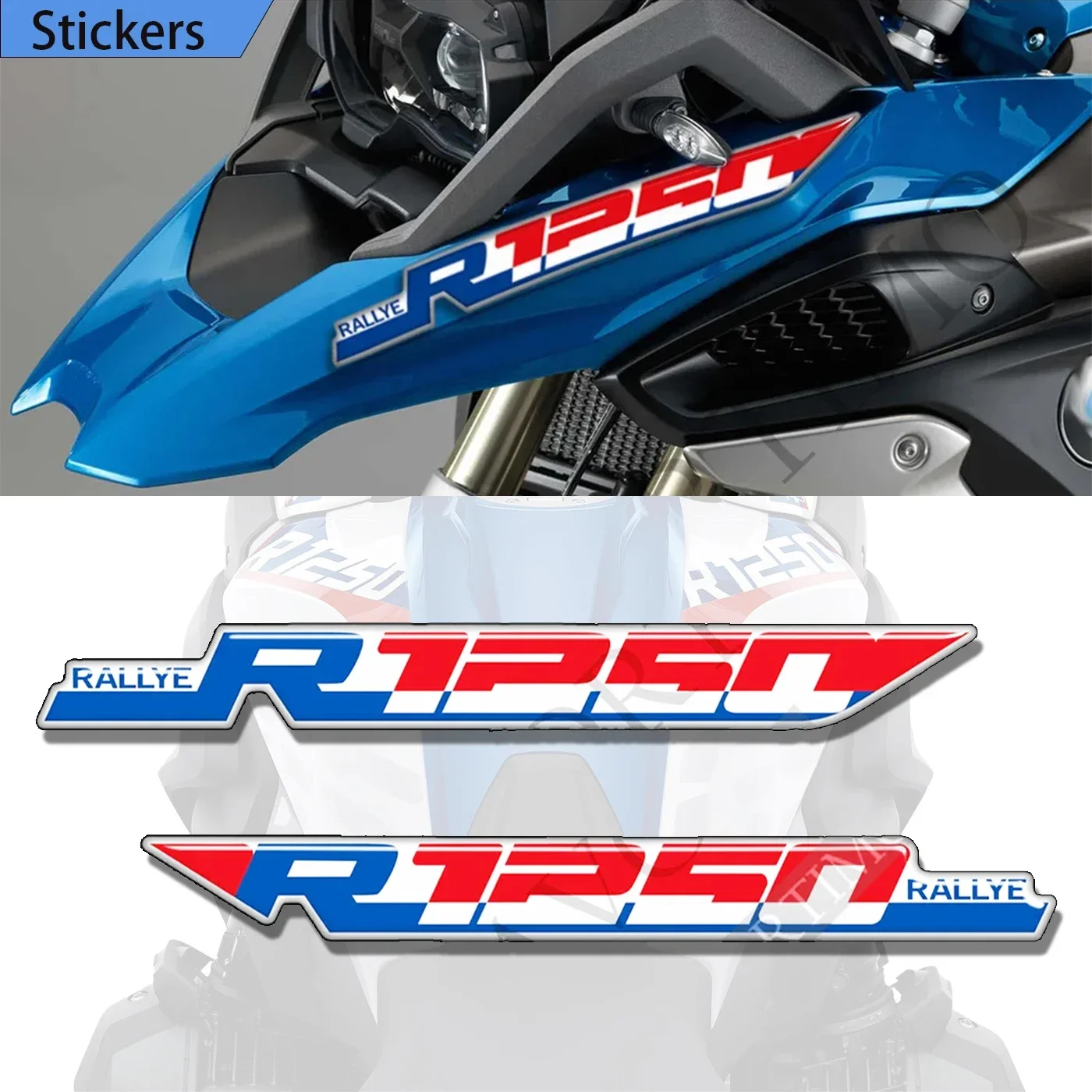 For BMW R1250GS R1250 R 1250 GS LC HP Rallye 2019-2022 Motorcycle Tank Pad Stickers Decal Rally Fairing Fender