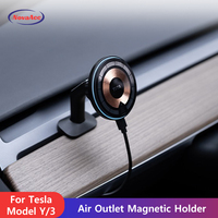 NovaAcc Car Display Air Outlet Magnetic Holder For Tesla Model 3 2019-2025 Model Y Juniper 2021-2025 Steering Wheel Phone Mount